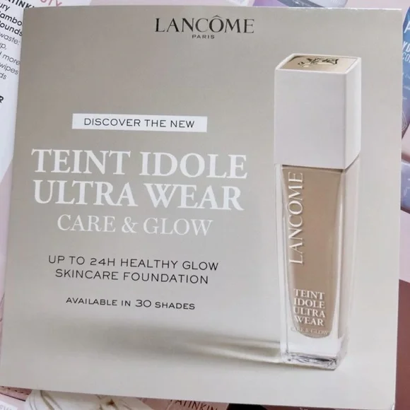 FREE Lancôme💄 Teint Idole Ultra Wear Care Glow Skin Foundation Shade  Sample - Main Image